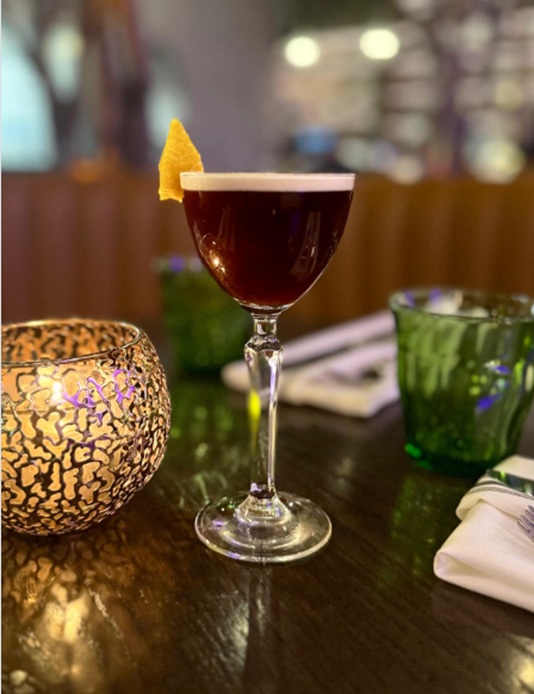 Le cocktail Rookie Season propos&eacute; par le Ciao Bella et inspir&eacute; de Heated Rivalry